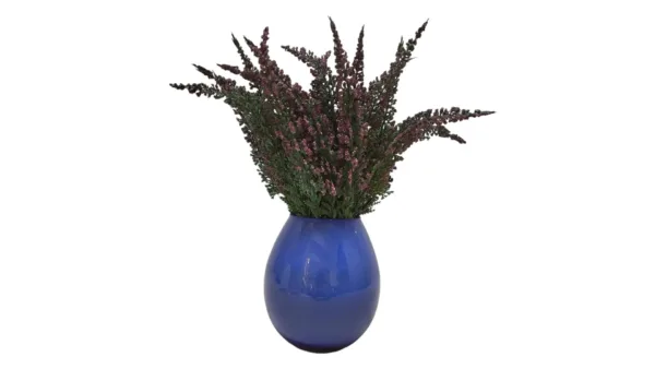 Dekorativ Blomstervase terracotta blå 39 cm OCANA