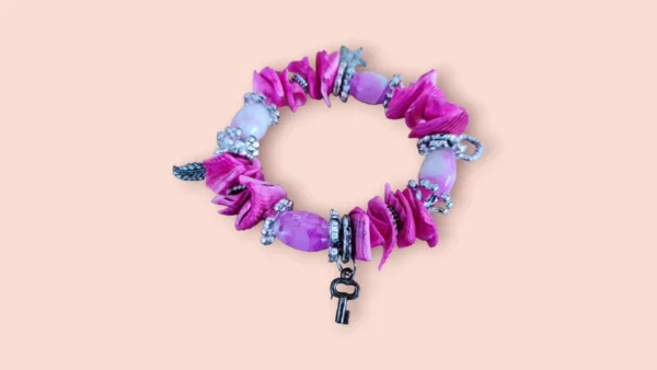 Kystglimt armbånd med turkis og stjerne