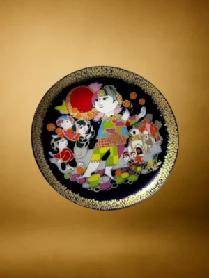 Bjørn Wiinblad platter- Aladin fra Rosenthal ny i æske-Photoroom platte designfund Aladin fra Rosenthal ny i æske