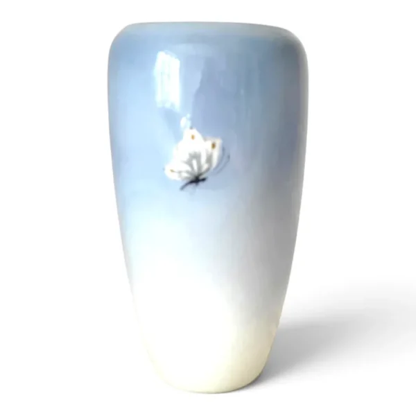 Vase Vildrose med sommerfugl på bagsiden vase no 2630-bagside