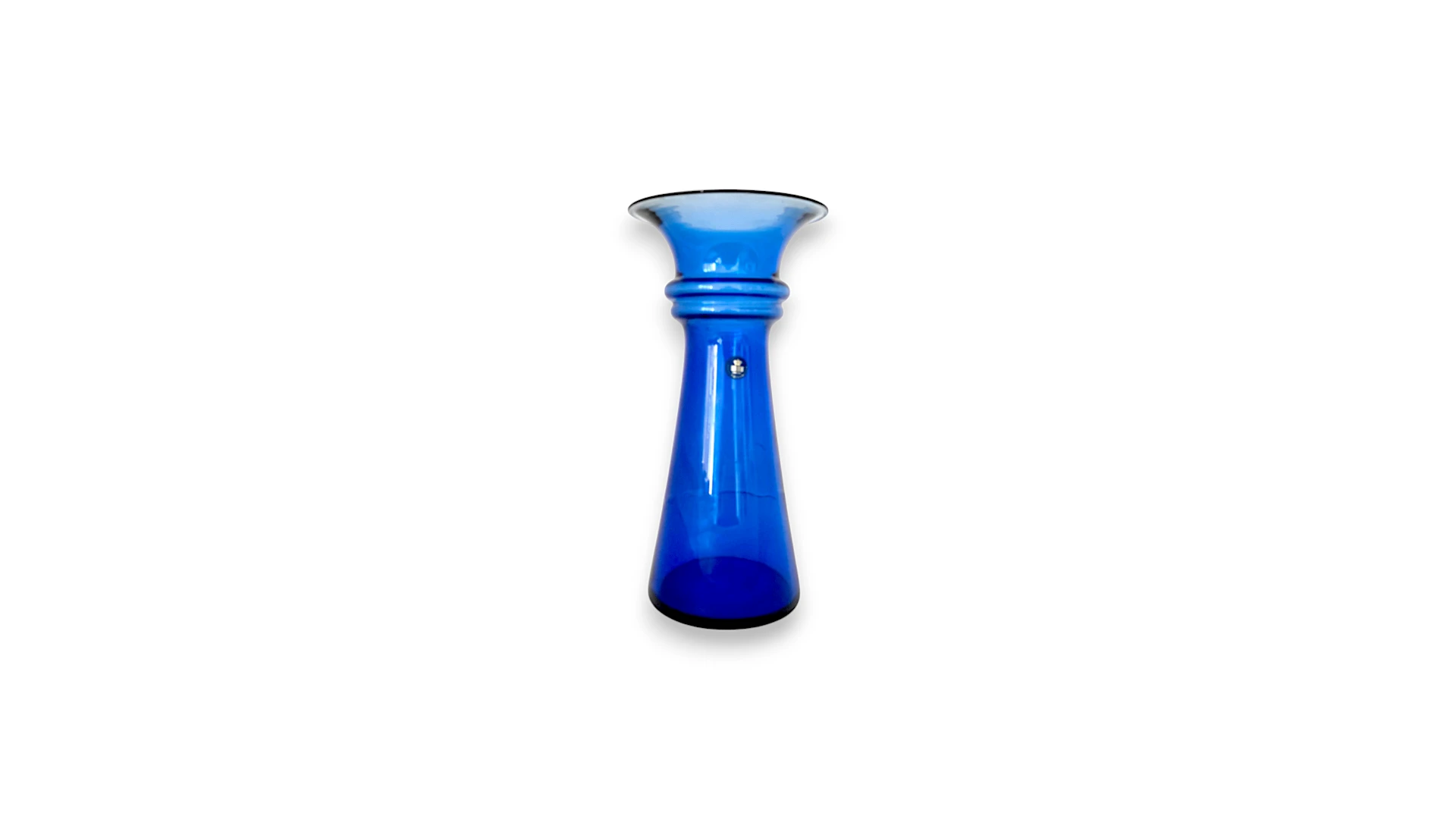 Holmegaard Harmony vase blå mellem størrelse