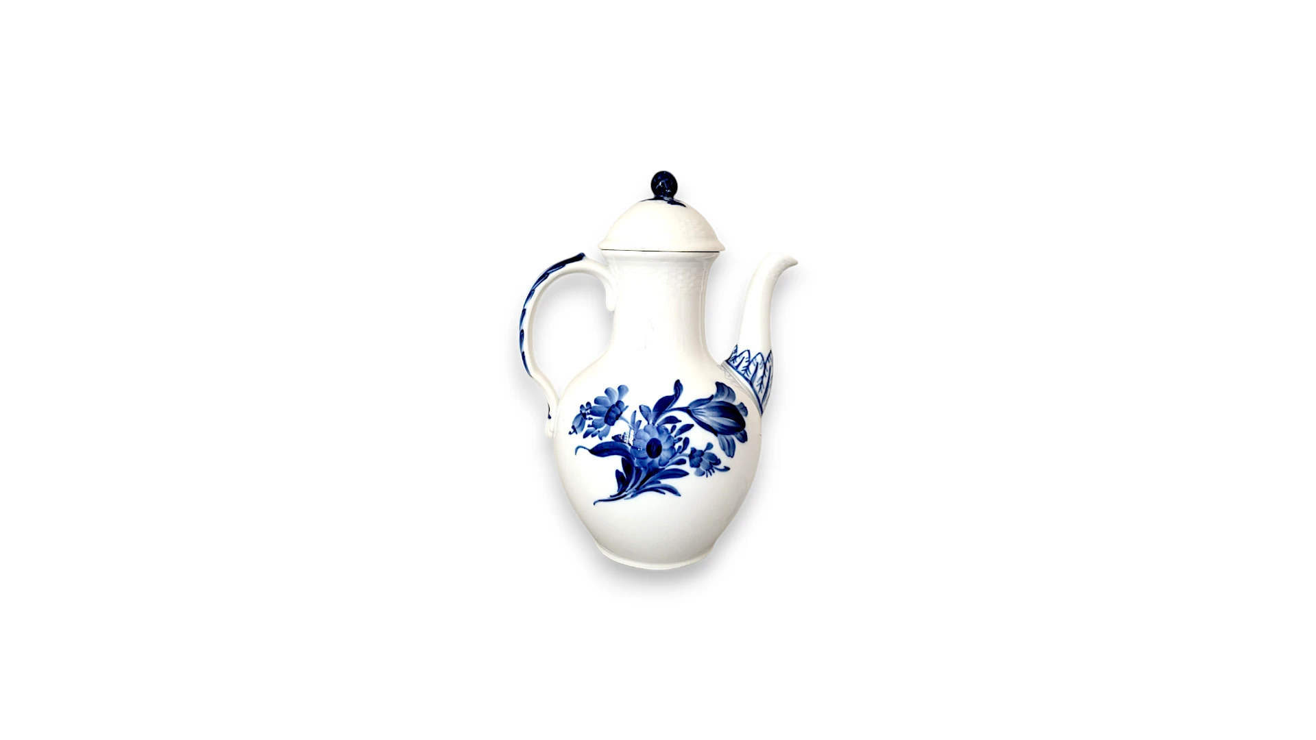 Blå blomst flettet kaffekande nr. 6818 Royal Copenhagen