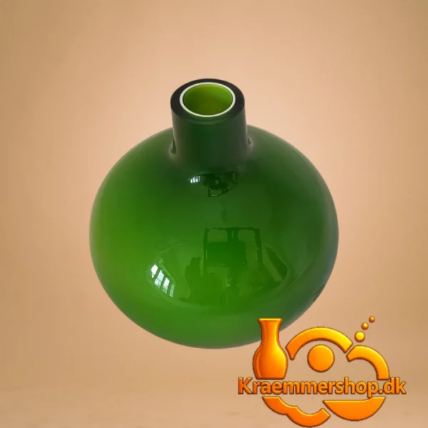 Grøn Moderne Lilly Glasvase – Mundblæst, 12 cm