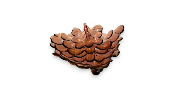 Fransk 20.århundrede drueklase formet Rødlig skål