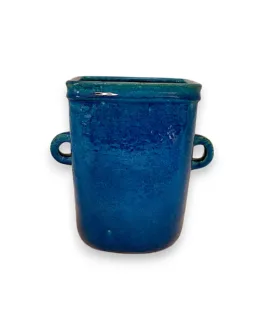 Nils Kähler. Stor krukke/vase af stentøj dekoreret med turkis glasur.