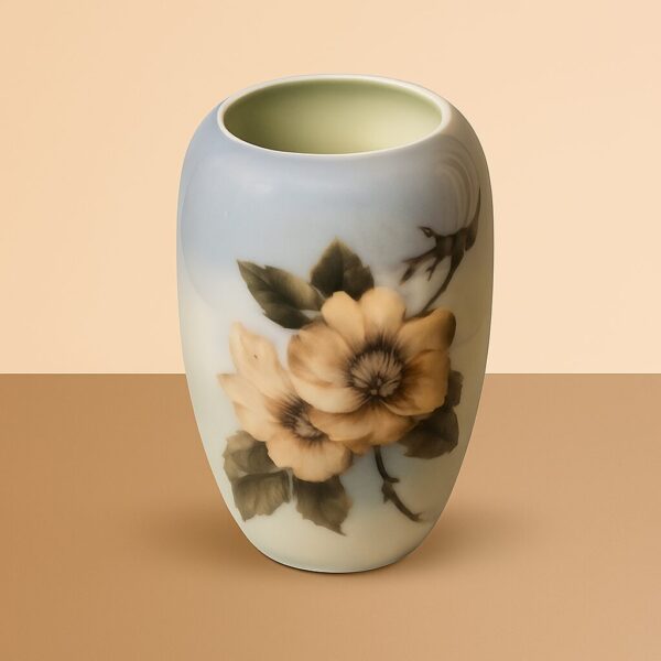 Vase Vildrose med sommerfugl på bagsiden vase no 2630 Vase Vildrose med sommerfugl på bagsiden vase no 2630