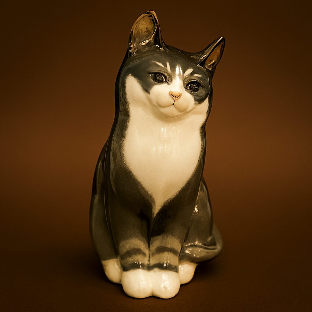 Fræk grå kat Royal Copenhagen figur nr. 1803/115