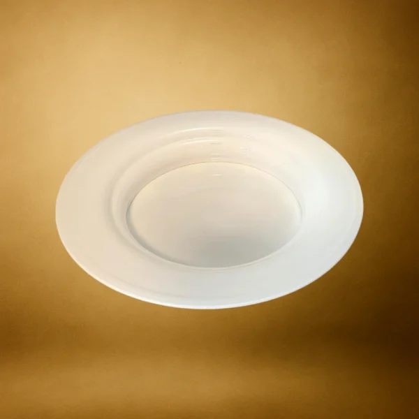 Hvid Holmegaard skål fra kunstner Michael Bang