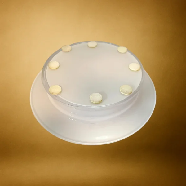 Hvid Holmegaard skål fra kunstner Michael Bang