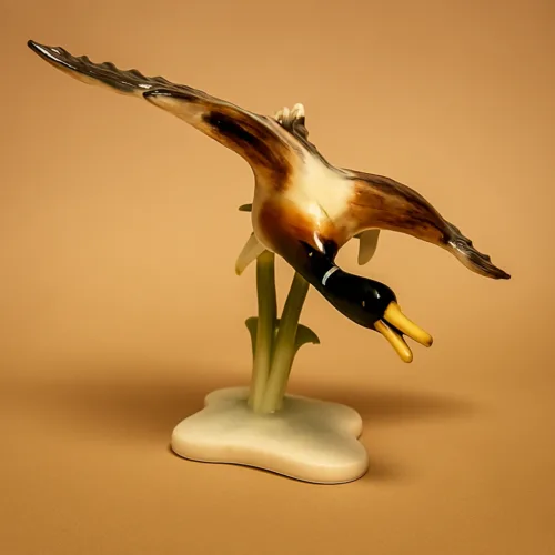 andefigurer-Photoroom Vintage tysk kaiser keramik porcelænfigur af flyvende and no 322