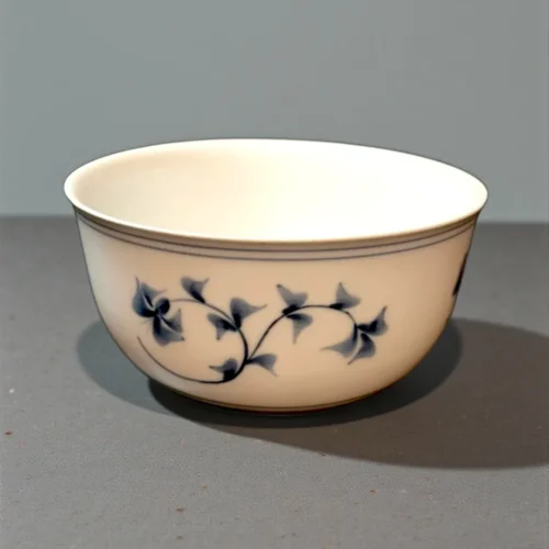 Smuk Noblesse Stor rund skål med blå ranker