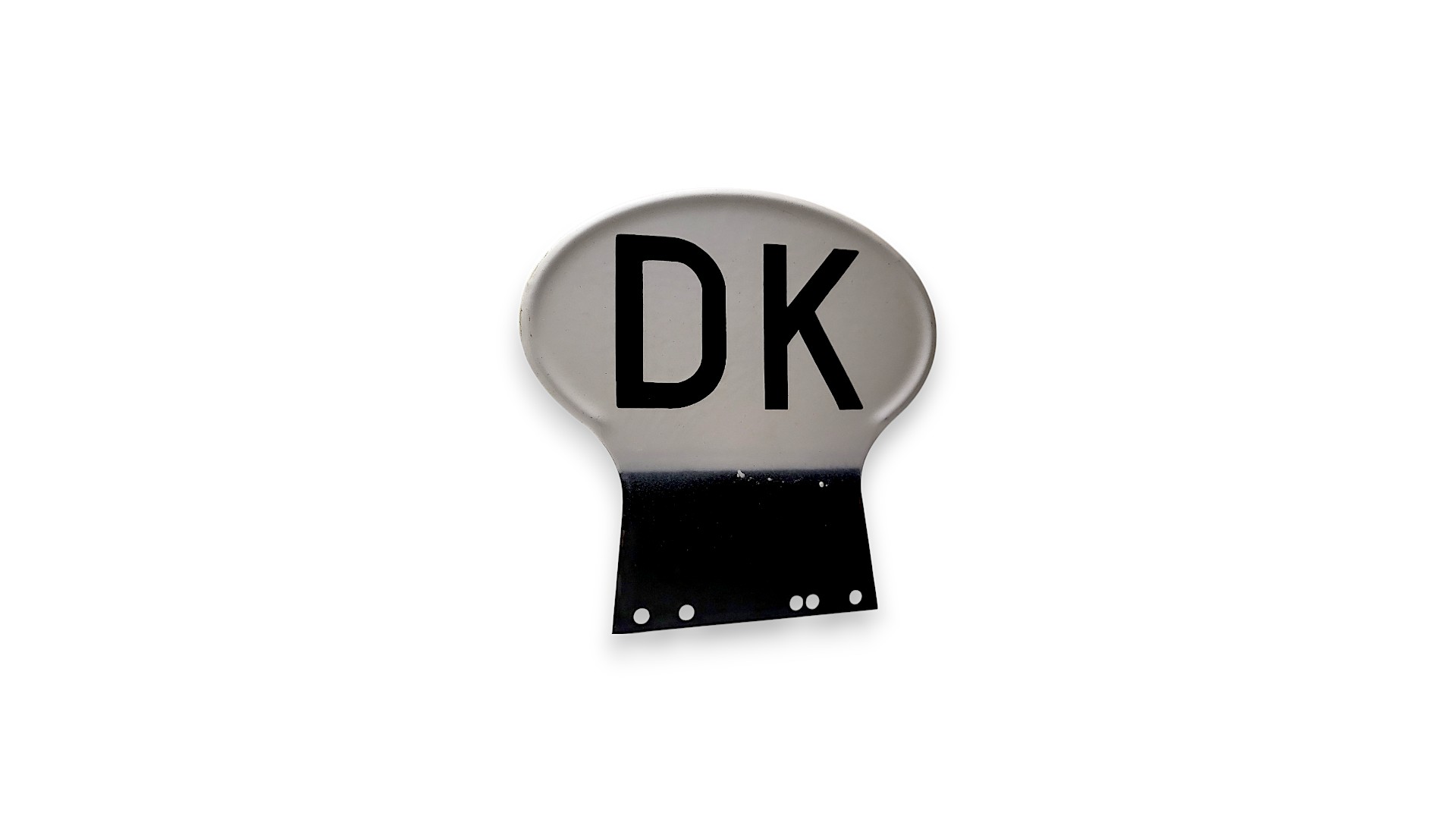 Emaljeskilt DK