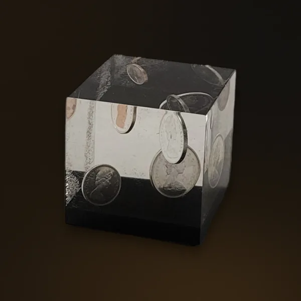 Sjov vintage akryl terning med canadiske