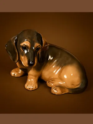 Gravhund- Royal Copenhagen hundefigur nr. 3140