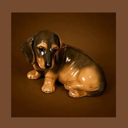 Gravhund- Royal Copenhagen hundefigur nr. 3140