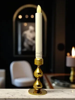 Smuk lysestage med 2 dråber fra Hugo Asmussen