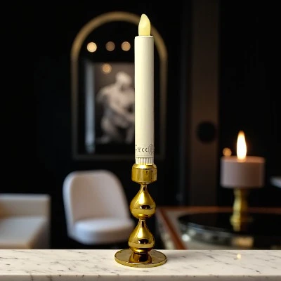 Smuk lysestage med 2 dråber fra Hugo Asmussen