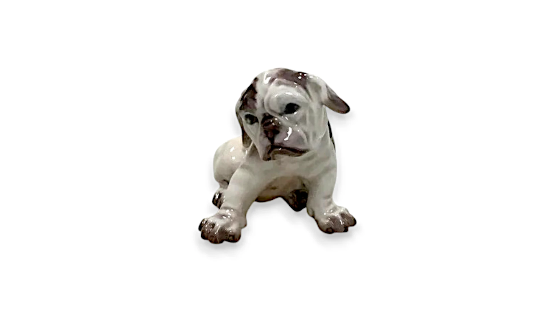 Hvalp, Engelsk Bulldog Dahl Jensen figur nr. 1139