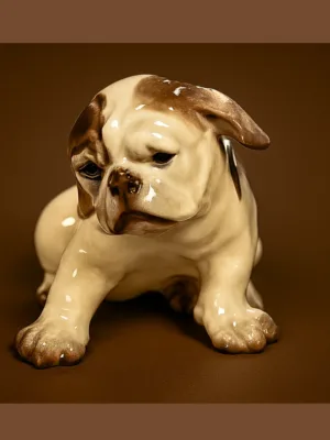Hvalp-Engelsk Bulldog Dahl Jensen figur nr. 1139