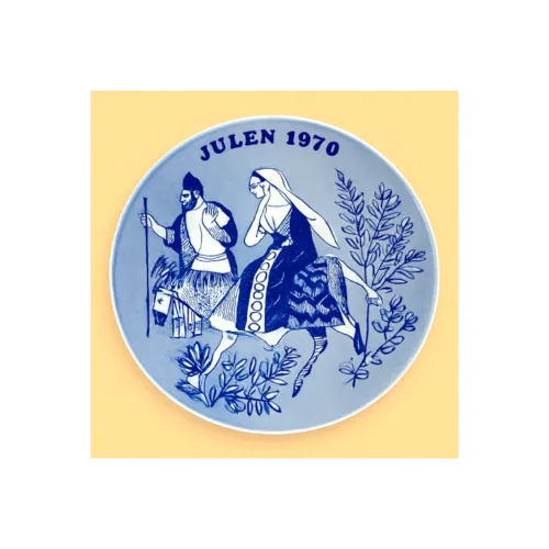 Meget smuk Juleplatte fra 1970 af Josef fra Porsgrund.-Photoroom 200 Meget smuk Juleplatte fra 1970 af Josef fra Porsgrund.