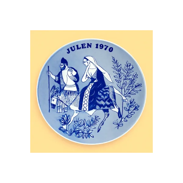 Meget smuk Juleplatte fra 1970 af Josef fra Porsgrund.