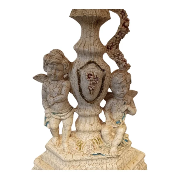 Fransk Antik Kerubisk Bordlampe med Klofødder