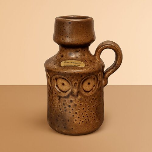 Håndlavet keramik vase/kande fra Løvmose