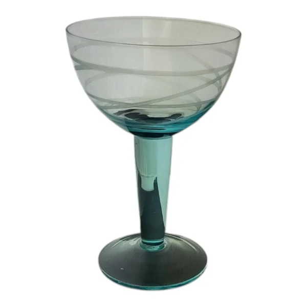 Elegante turkis corktal glas