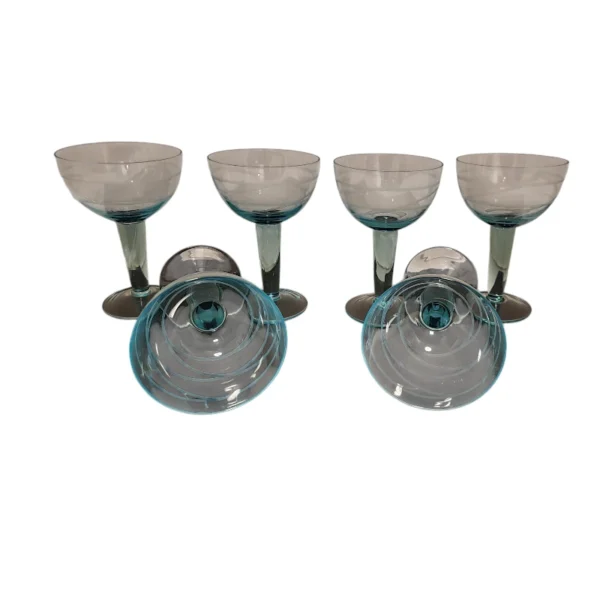 Elegante turkis corktal glas