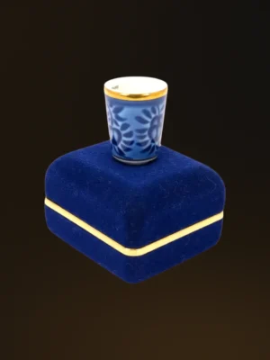 Bing & Grøndahl Fingerbøl i blå velour æske 9579