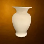 hvid glas vase