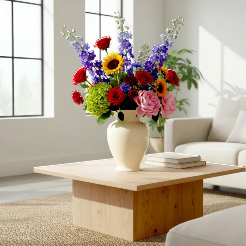 Eksklusiv Håndlavet Vase i Glas til Elegant Indretning