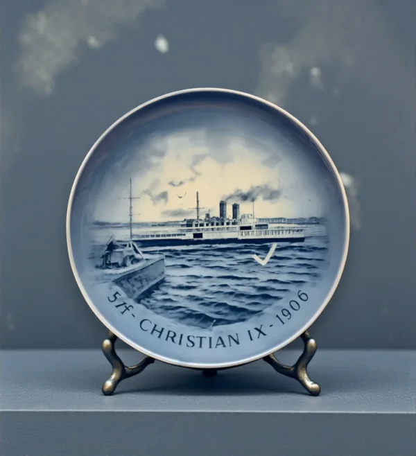 Dampskibsfærgen S/F Christian IX 1908 -fra Royal Copenhagen-forside