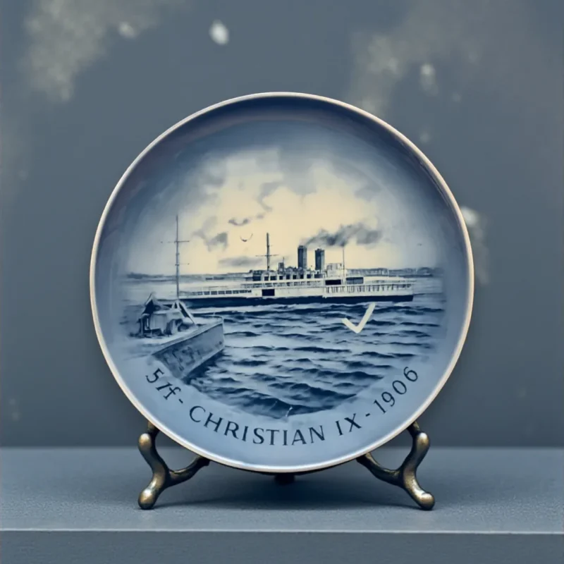 Dampskibsfærgen S/F Christian IX 1908 -fra Royal Copenhagen-forside