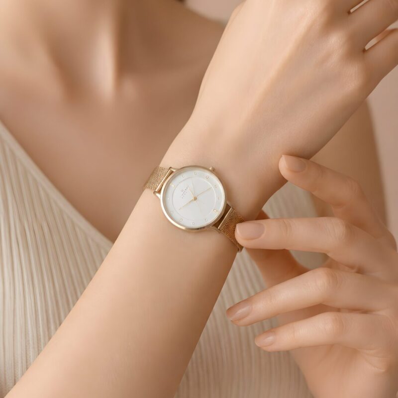 Dameur Skagen Anita Guldfarvet lænke SKW2150