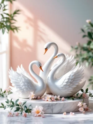 Billede af svane figure-