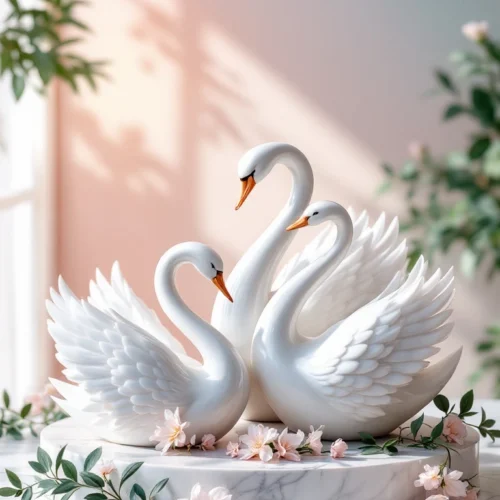 Billede af svane figure-