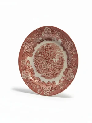 Engelsk fajance Enoch Woods English scenery tallerken 20 cm