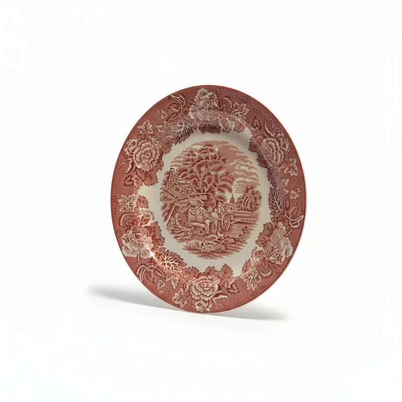 Engelsk fajance Enoch Woods English scenery tallerken 20 cm