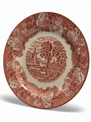 Engelsk fajance Enoch Woods English scenery tallerken 23 cm