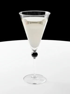 Monte Carlo Cocktail glas, sort knap. Michael Bang Holmegaard