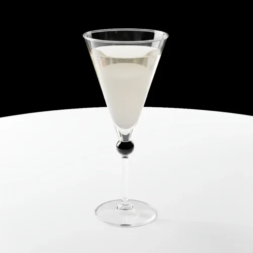 Monte Carlo Cocktail glas, sort knap. Michael Bang Holmegaard