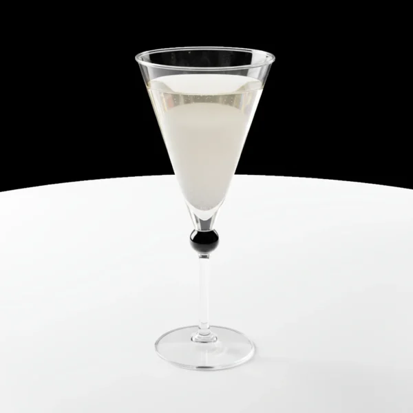 Monte Carlo Cocktail glas, sort knap. Michael Bang Holmegaard