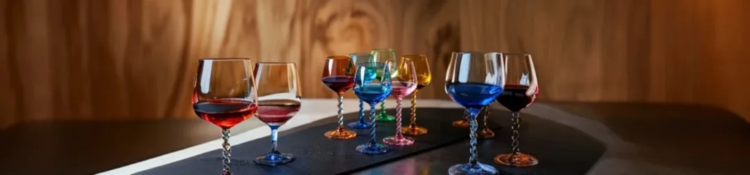 Rømmerglas i flere farver-