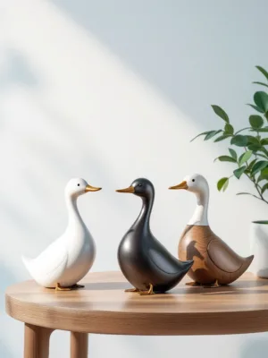 ænder-Photoroom Bing og Grøndahl figur gås leder efter mad No.1902