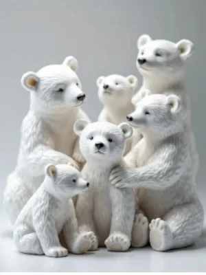 flere forskellige is bjørne-Photoroom flere forskellige isbjørne-