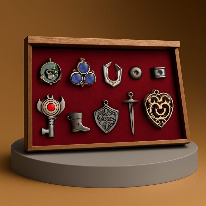 Legend of Zelda pinsæt med detaljer