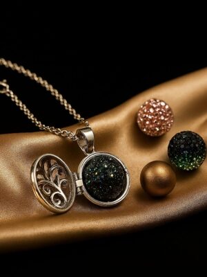 Skiftelys halskæde med udskiftelig kugle