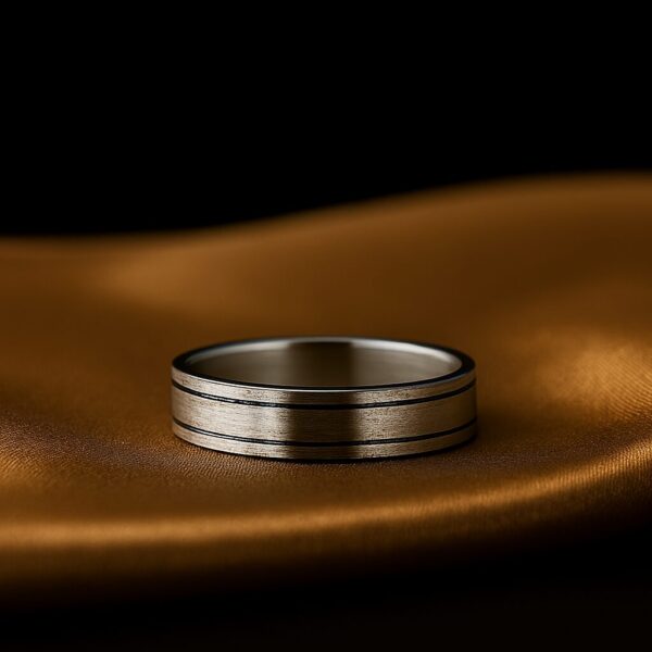 Stilringsbåndet med børstet metalfinish