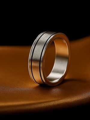 Stilringsbåndet med børstet metalfinish